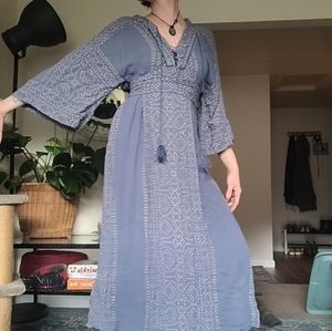 Free people kimono maxi dress
